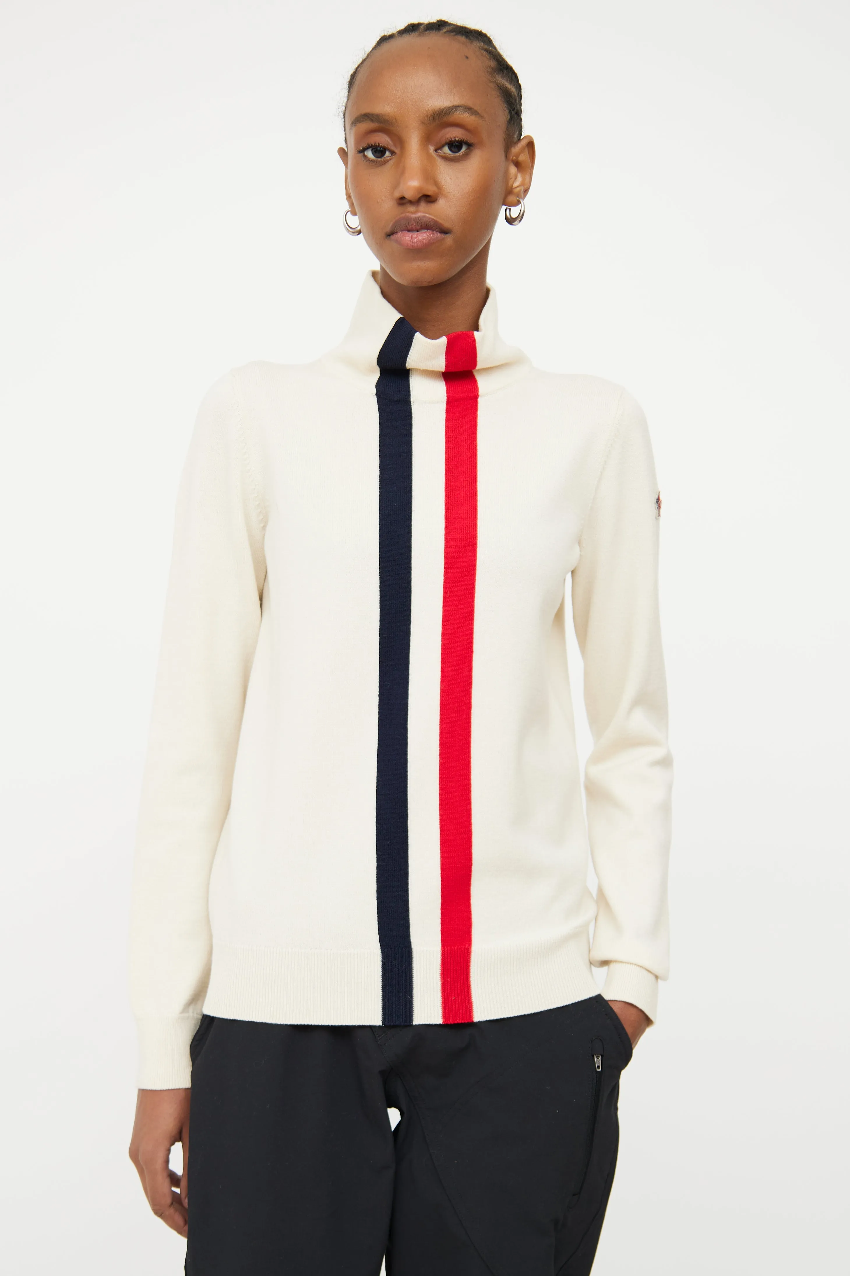 2017 Cream Grenoble Striped Top