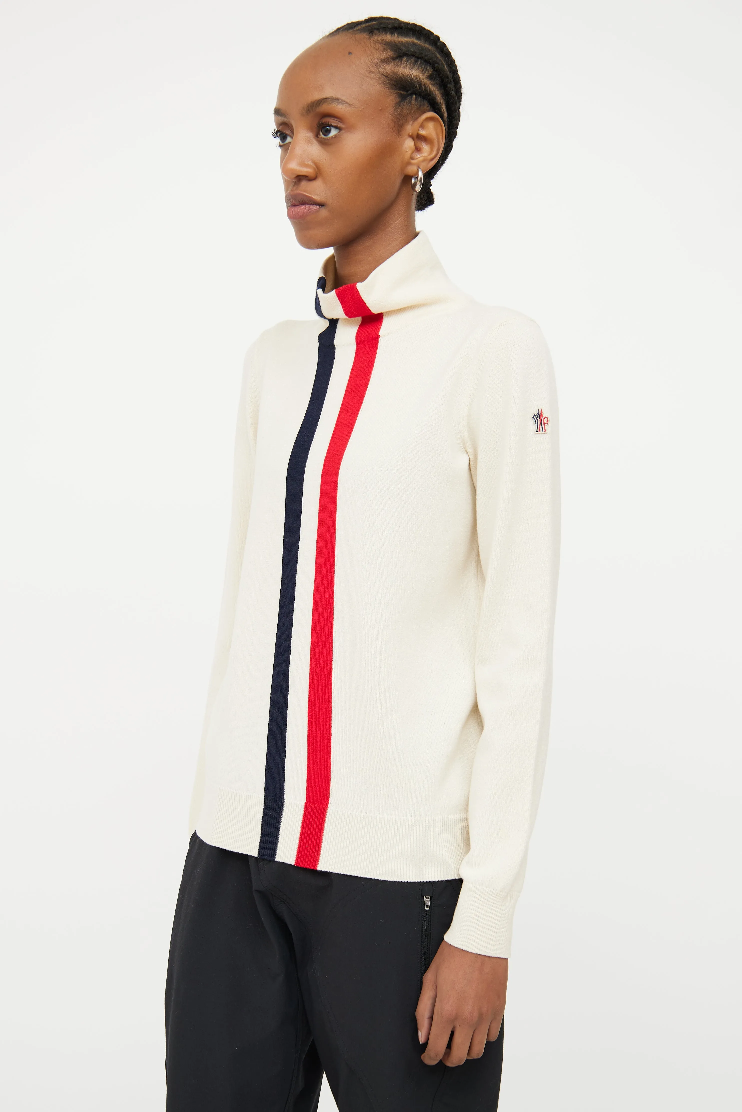 2017 Cream Grenoble Striped Top