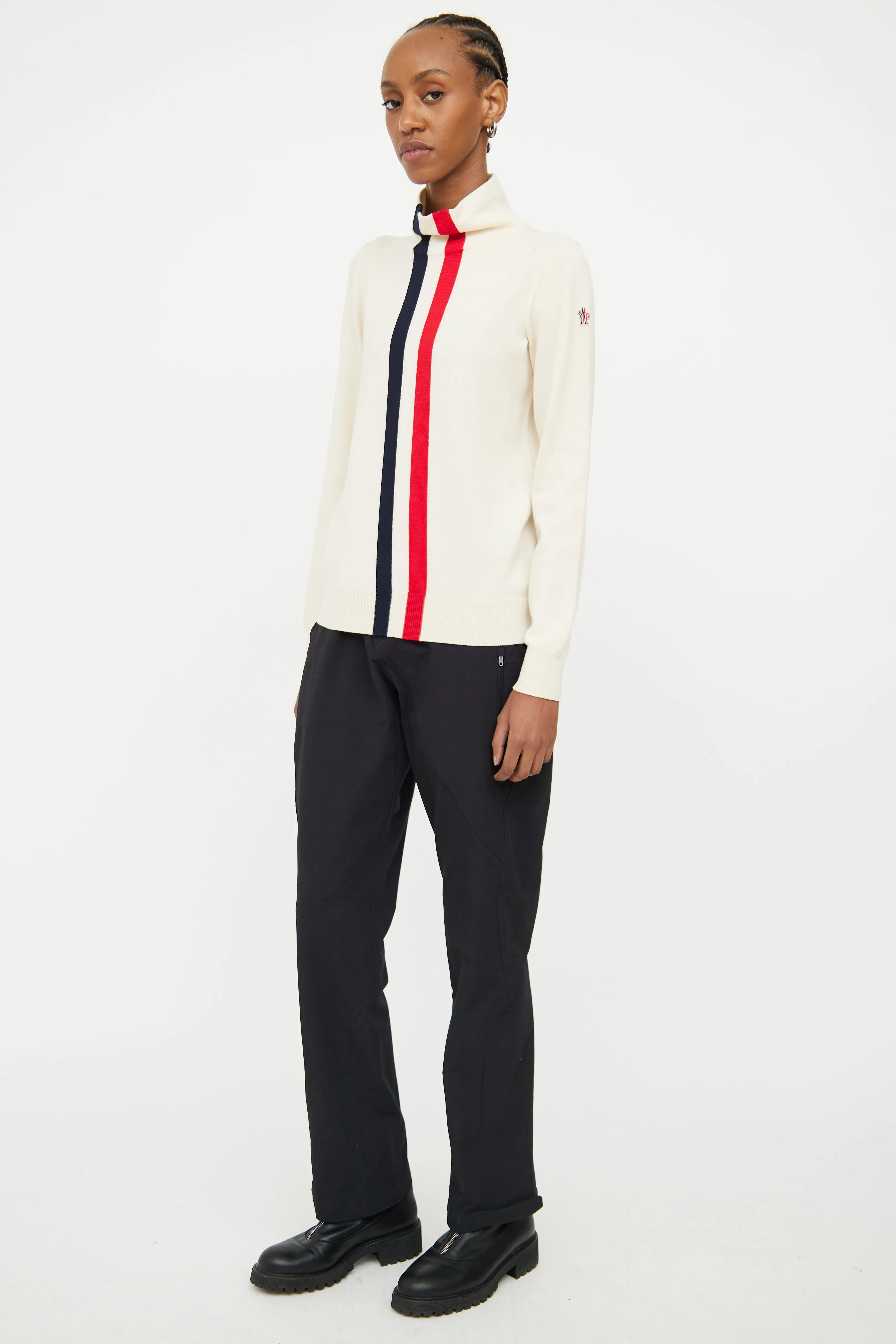 2017 Cream Grenoble Striped Top