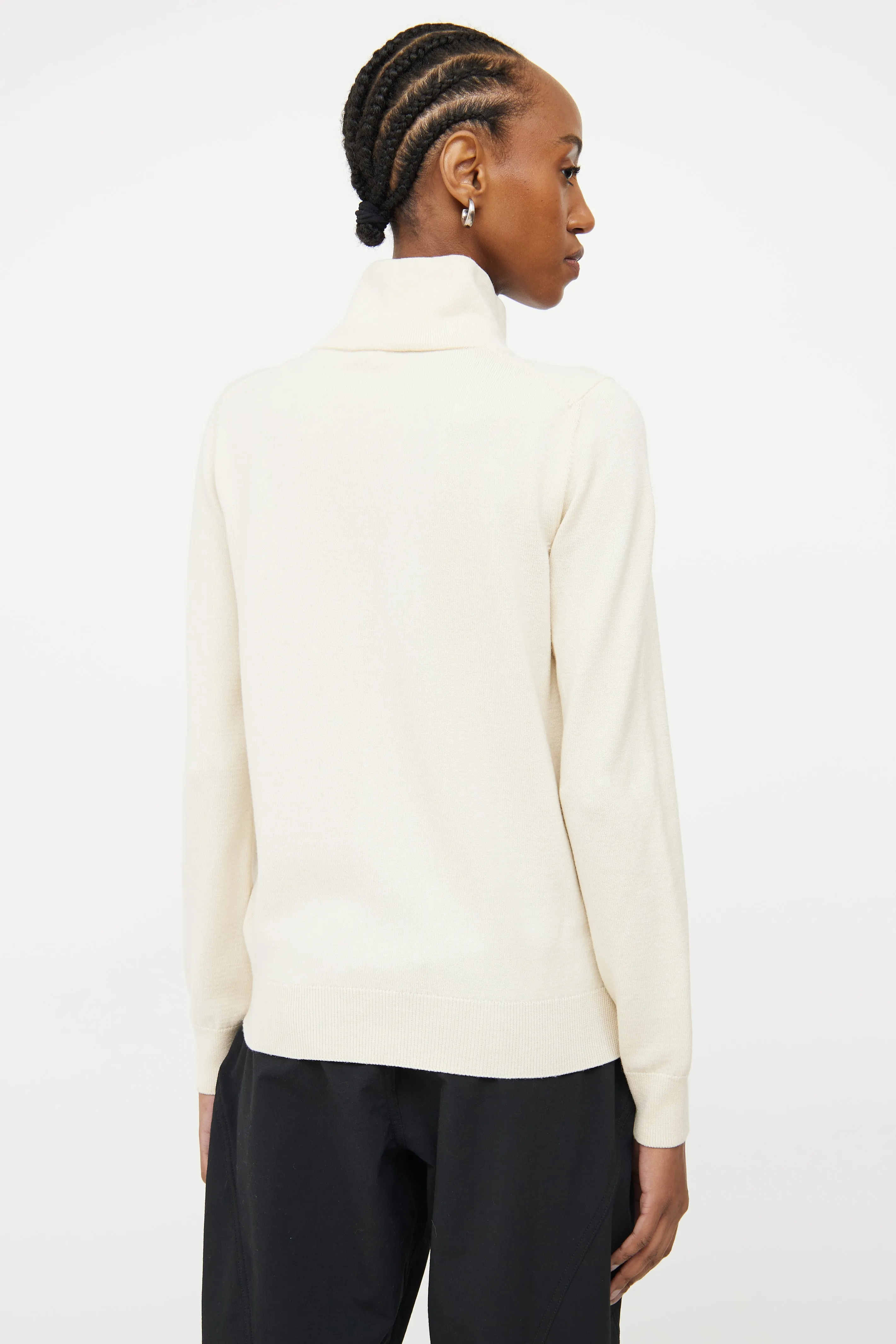 2017 Cream Grenoble Striped Top