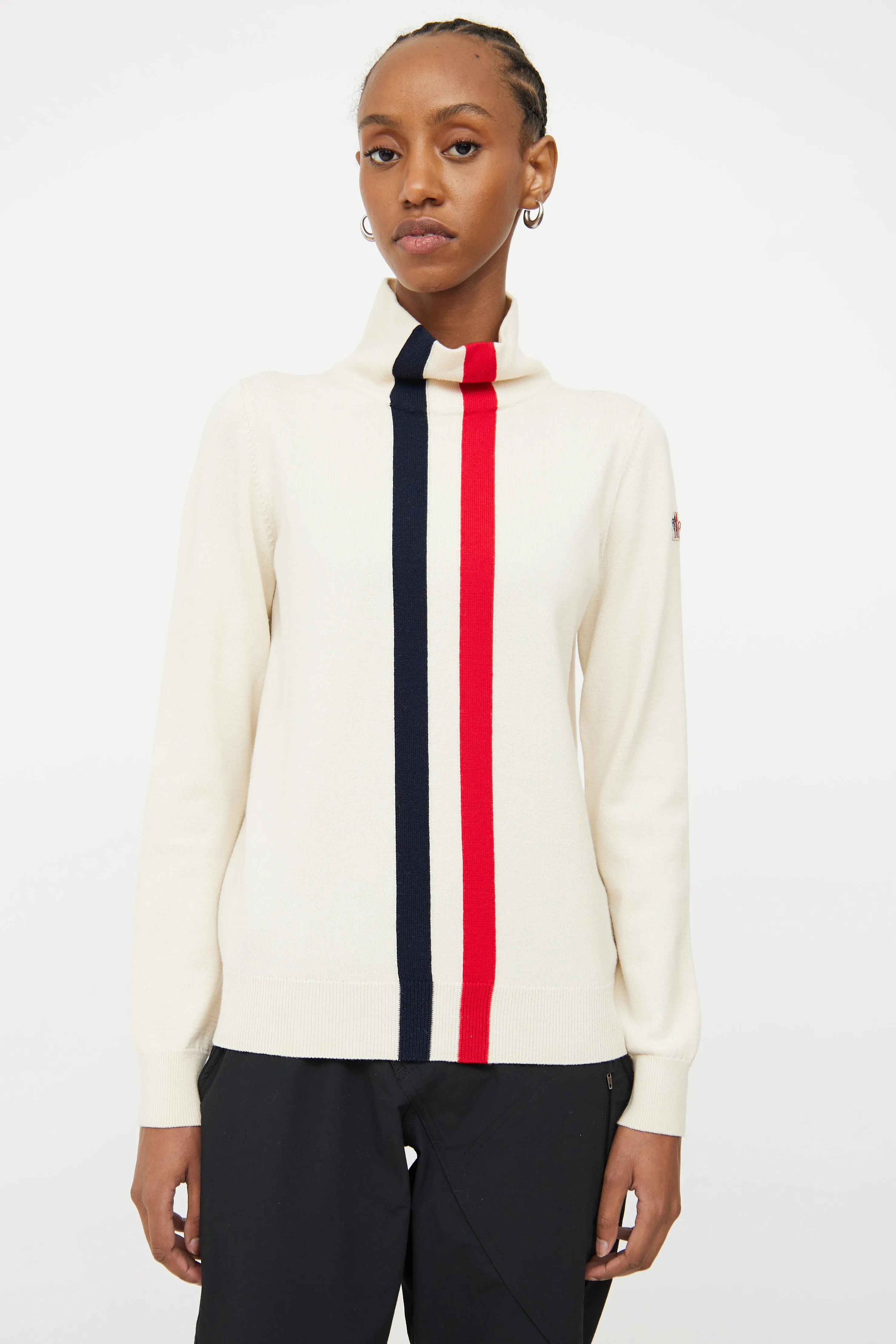 2017 Cream Grenoble Striped Top
