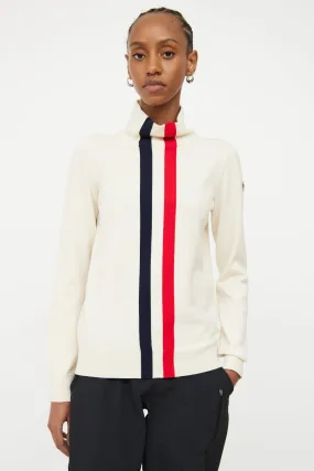 2017 Cream Grenoble Striped Top