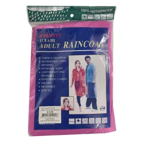 Adults Colour Rain Coat - XL