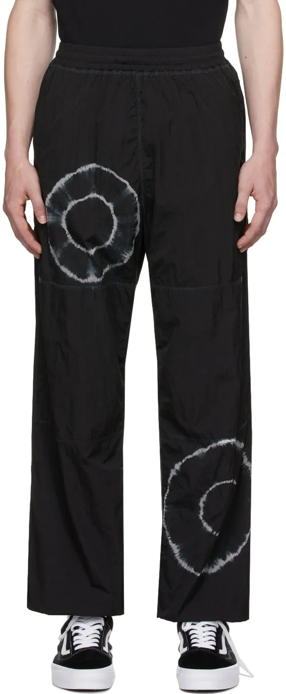 Aries Black Tie-Dye Windcheater Lounge Pants
