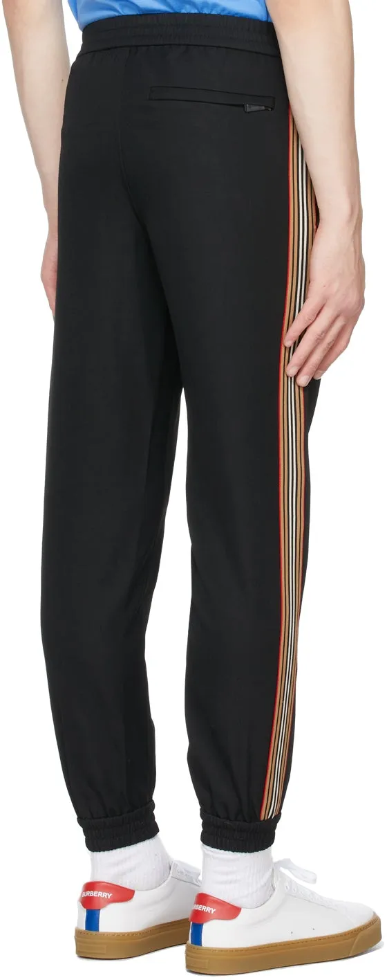Burberry Black Stripe Jogging Lounge Pants