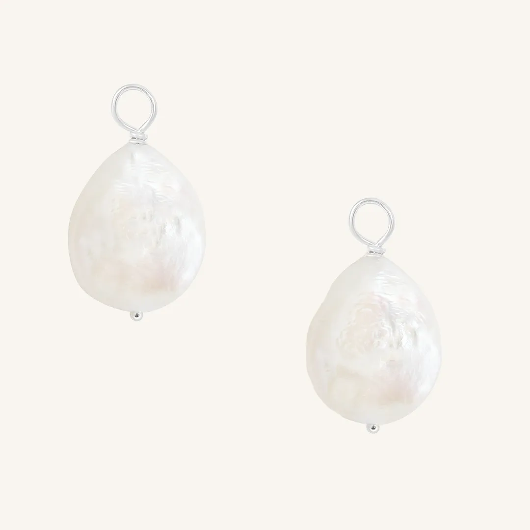 Capri Pearl Hoop Charm (Set of 2)