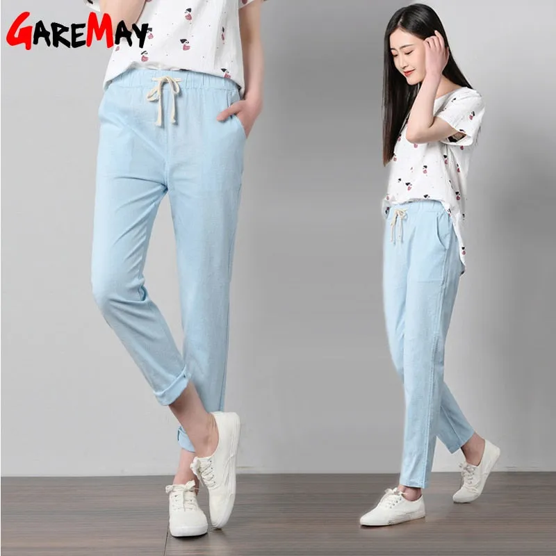 Cotton Linen Pants for Women
