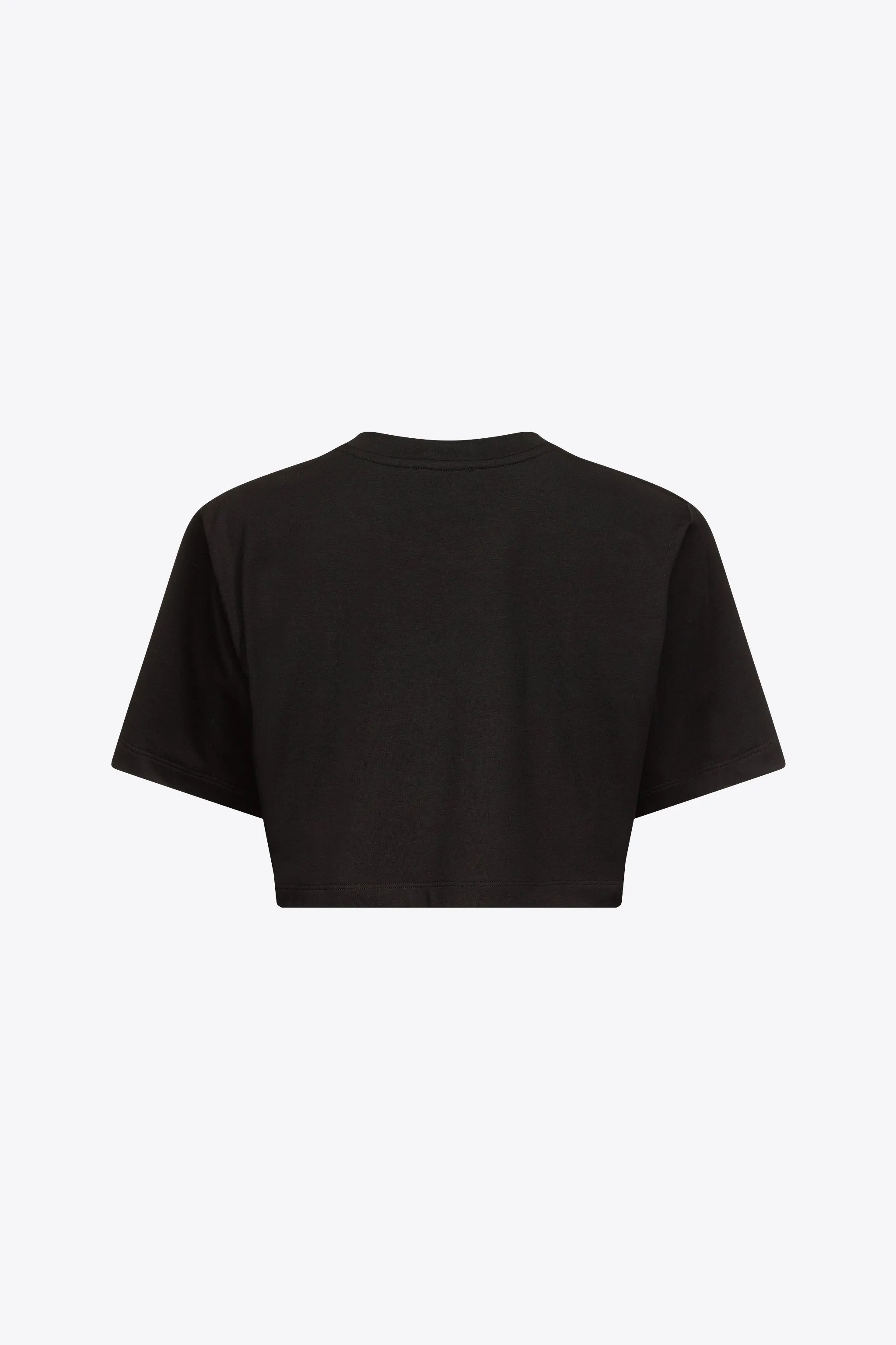 Crystal Rosette Cropped T-Shirt