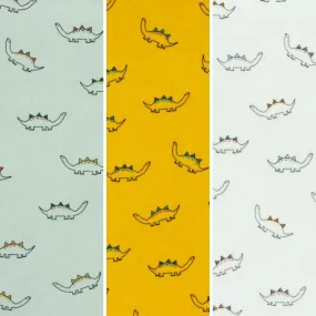 Dinosaurs Nicky Velour Fabric