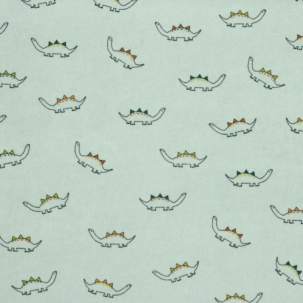 Dinosaurs Nicky Velour Fabric