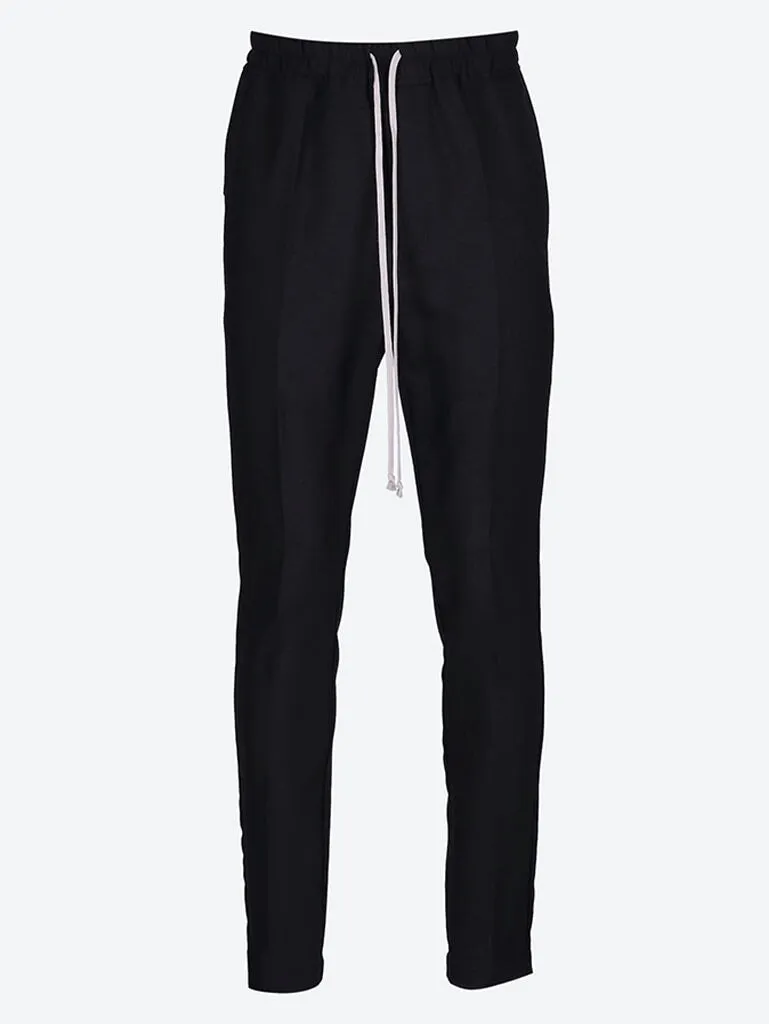 Drawstring slim long pants