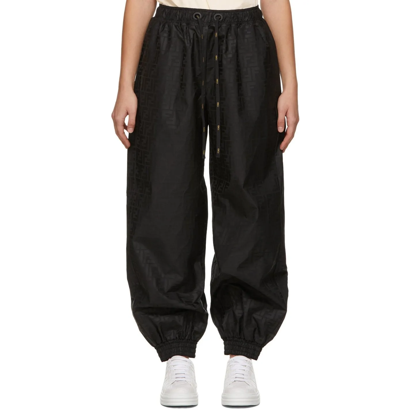 Fendi Black 'Forever Fendi' Logo Lounge Pants