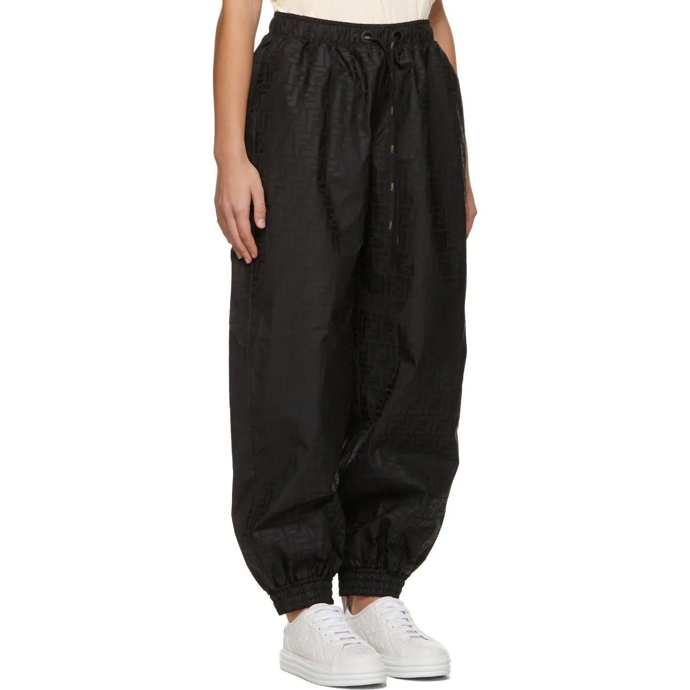 Fendi Black 'Forever Fendi' Logo Lounge Pants