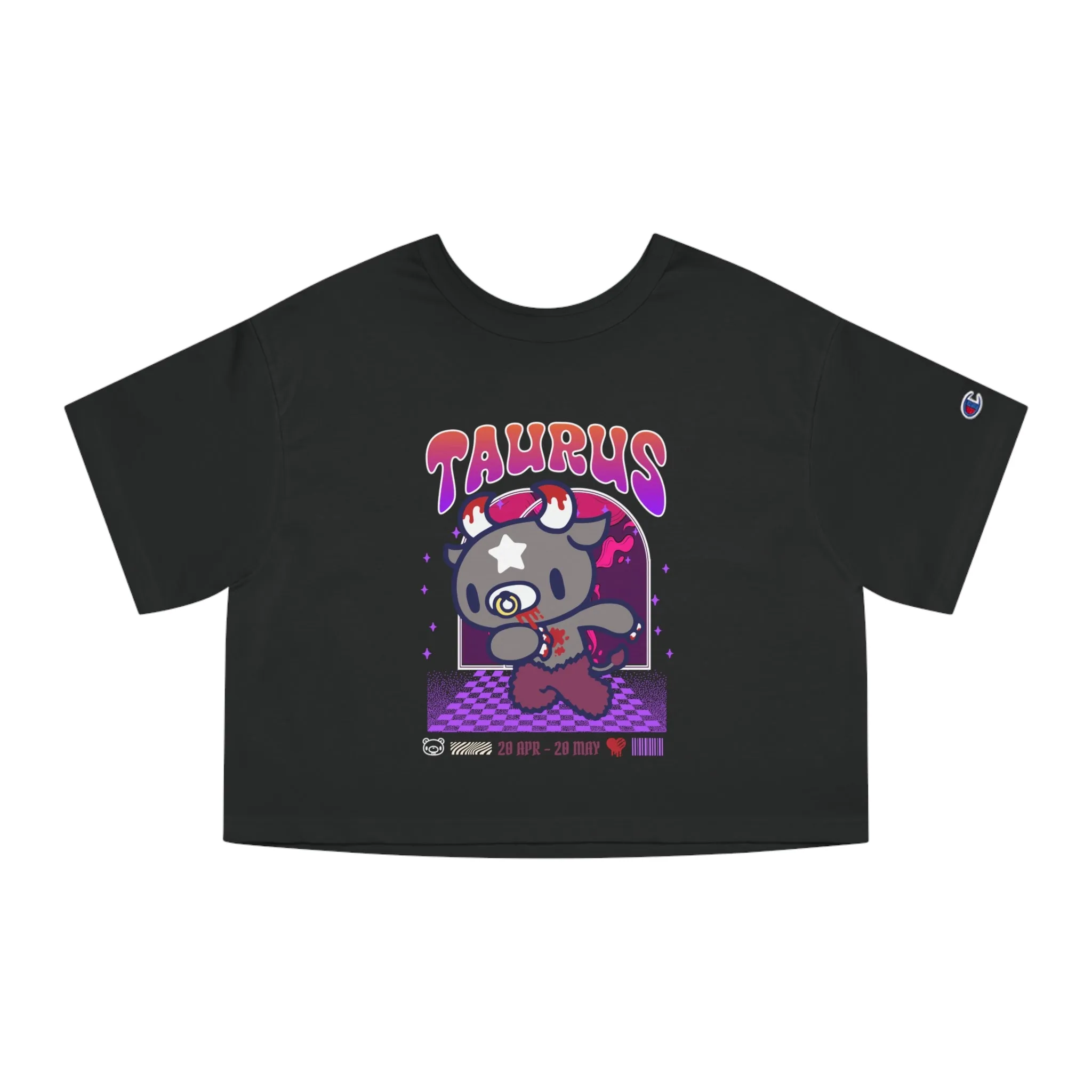 Gloomy Taurus Champion Women's Heritage Cropped T-Shirt