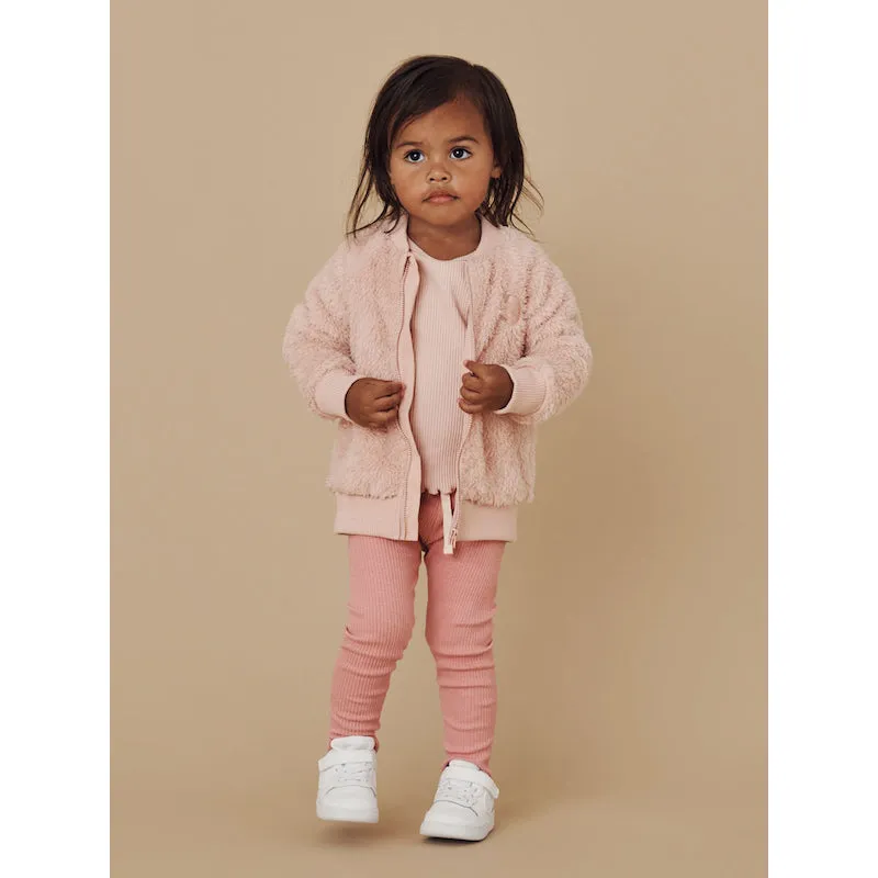 Huxbaby Rainbow Heart Fur Jacket