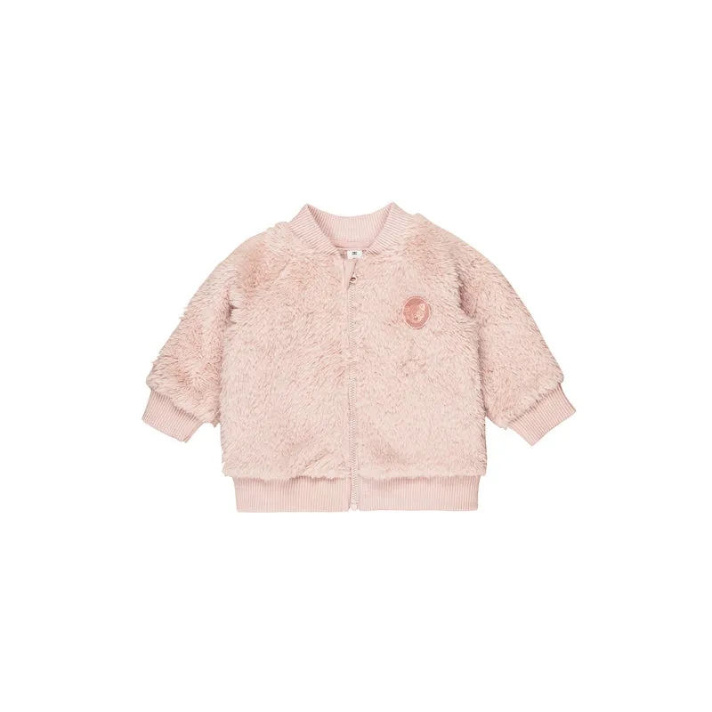 Huxbaby Rainbow Heart Fur Jacket