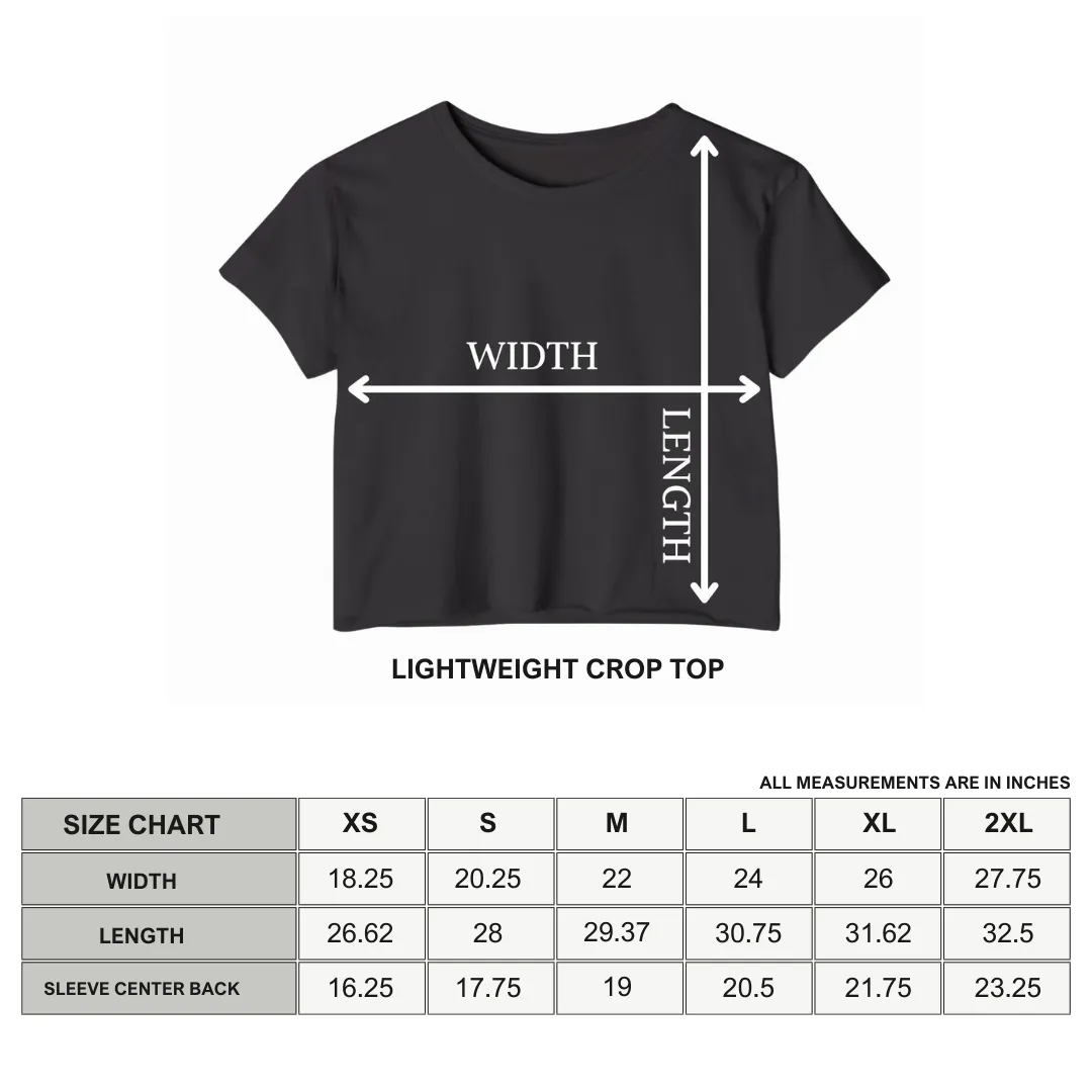 Loathe Languish Lament Stacked Women's Lightweight Crop Top