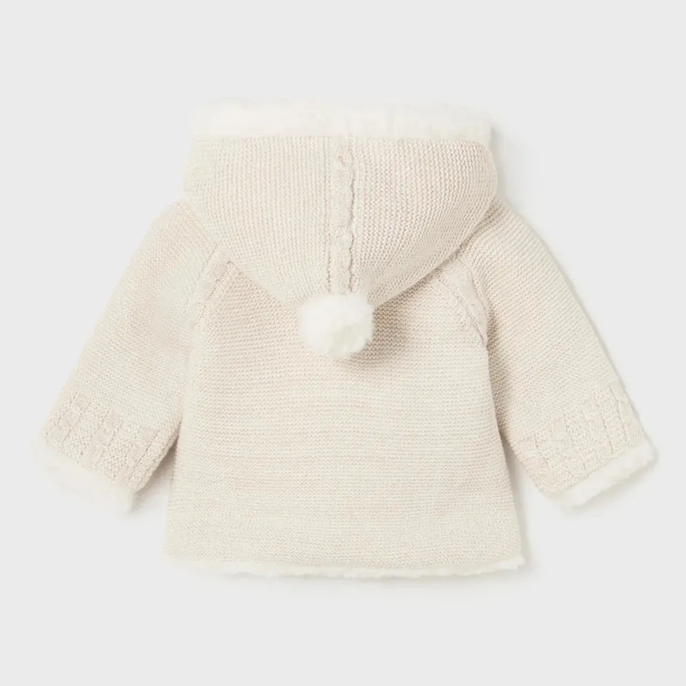 Mayoral Pom Pom Cardigan - Ivory