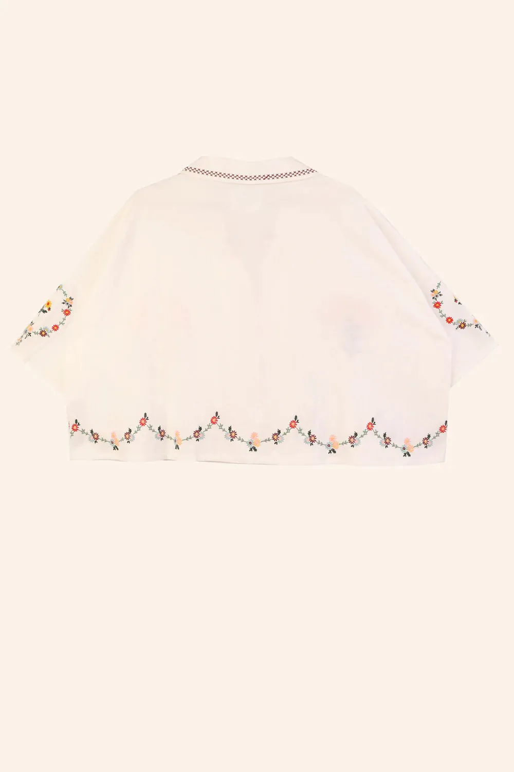 Meadows | ARCHIVE Penstemon Shirt | Multi embroidery