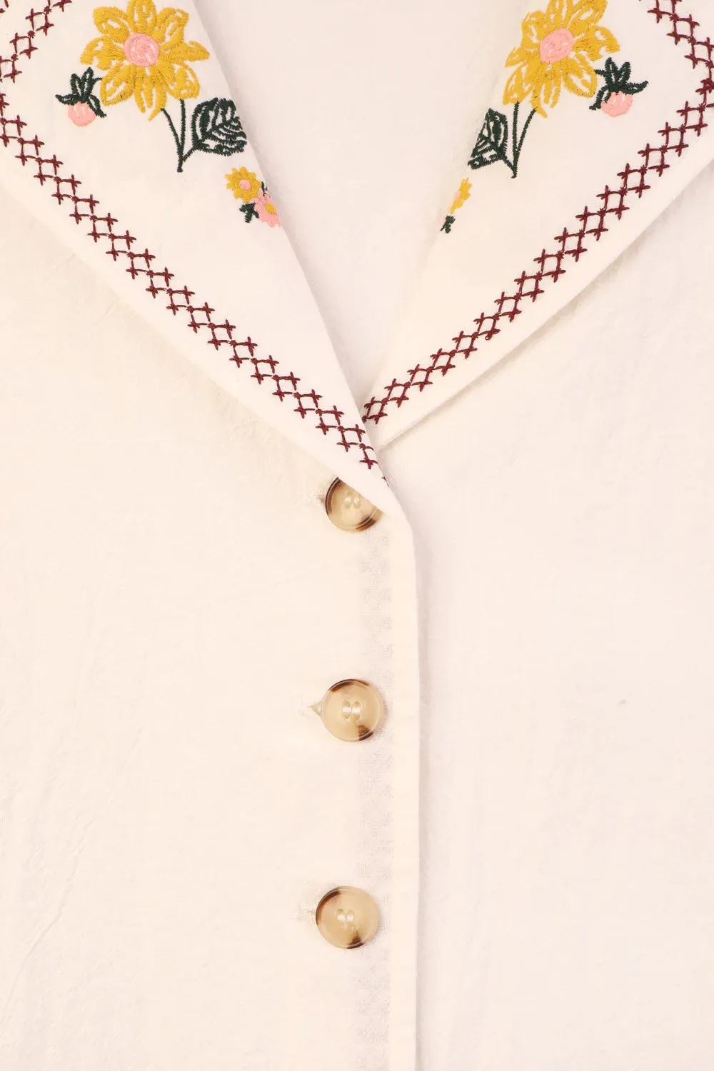 Meadows | ARCHIVE Penstemon Shirt | Multi embroidery