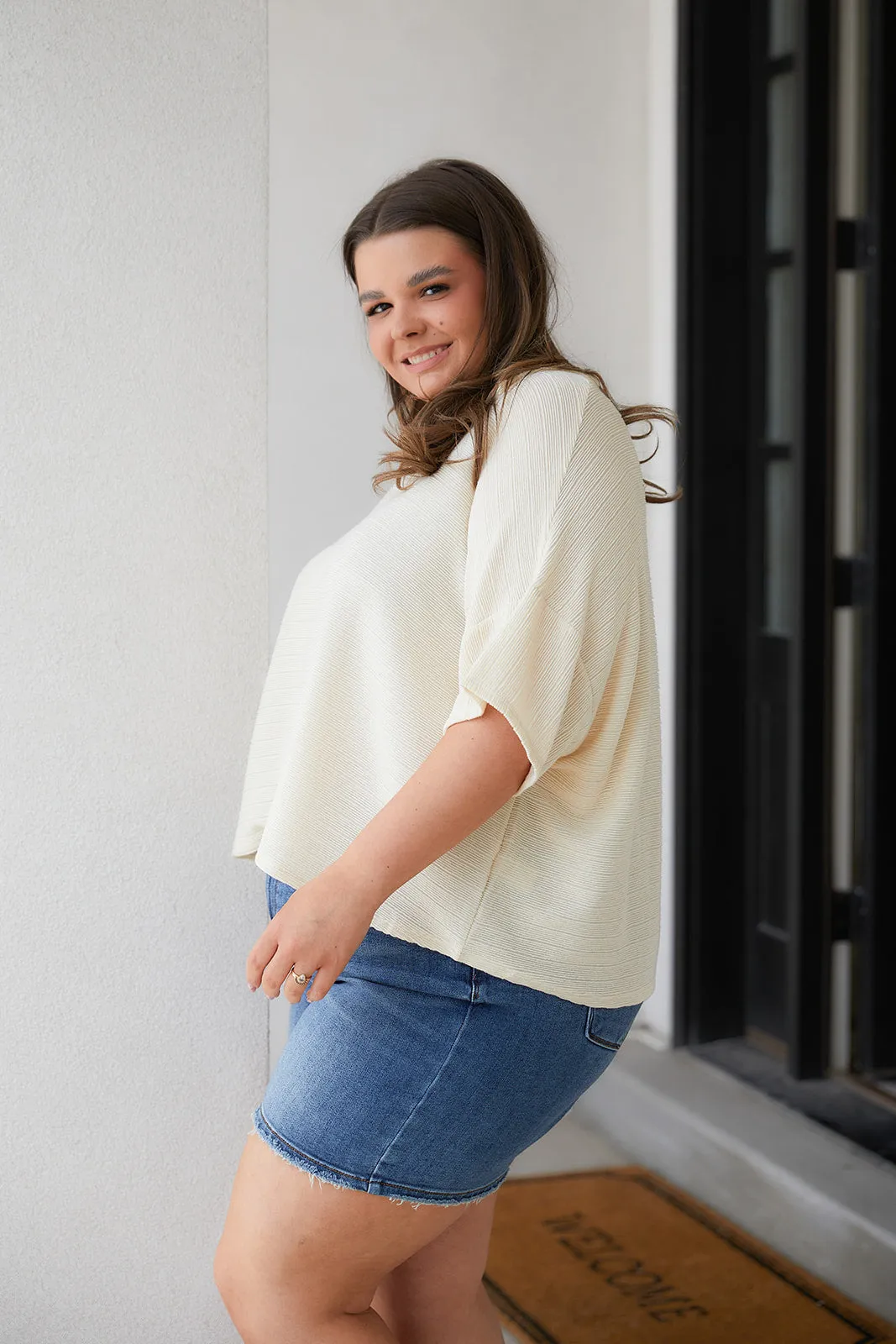ONLINE EXCLUSIVE Brianna Boxy Crop Top