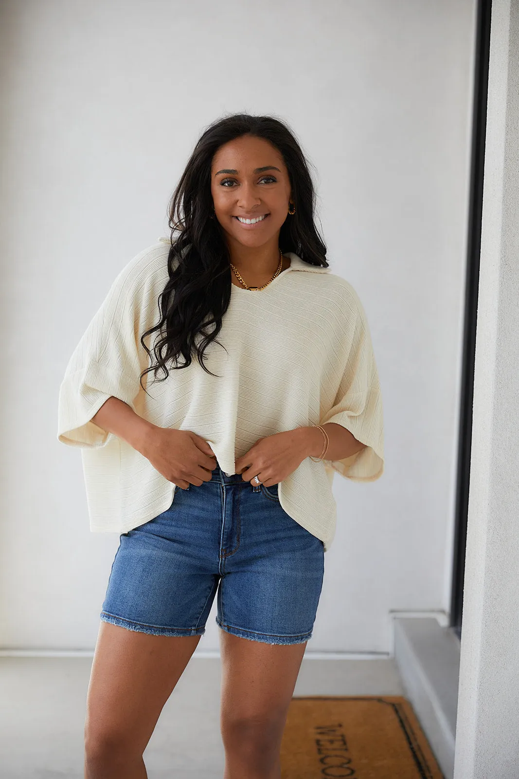 ONLINE EXCLUSIVE Brianna Boxy Crop Top