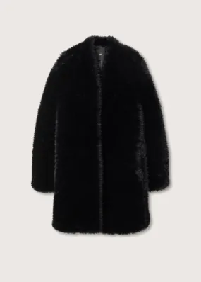 Oversize faux-fur coat