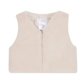 Peach Faux Fur Gilet