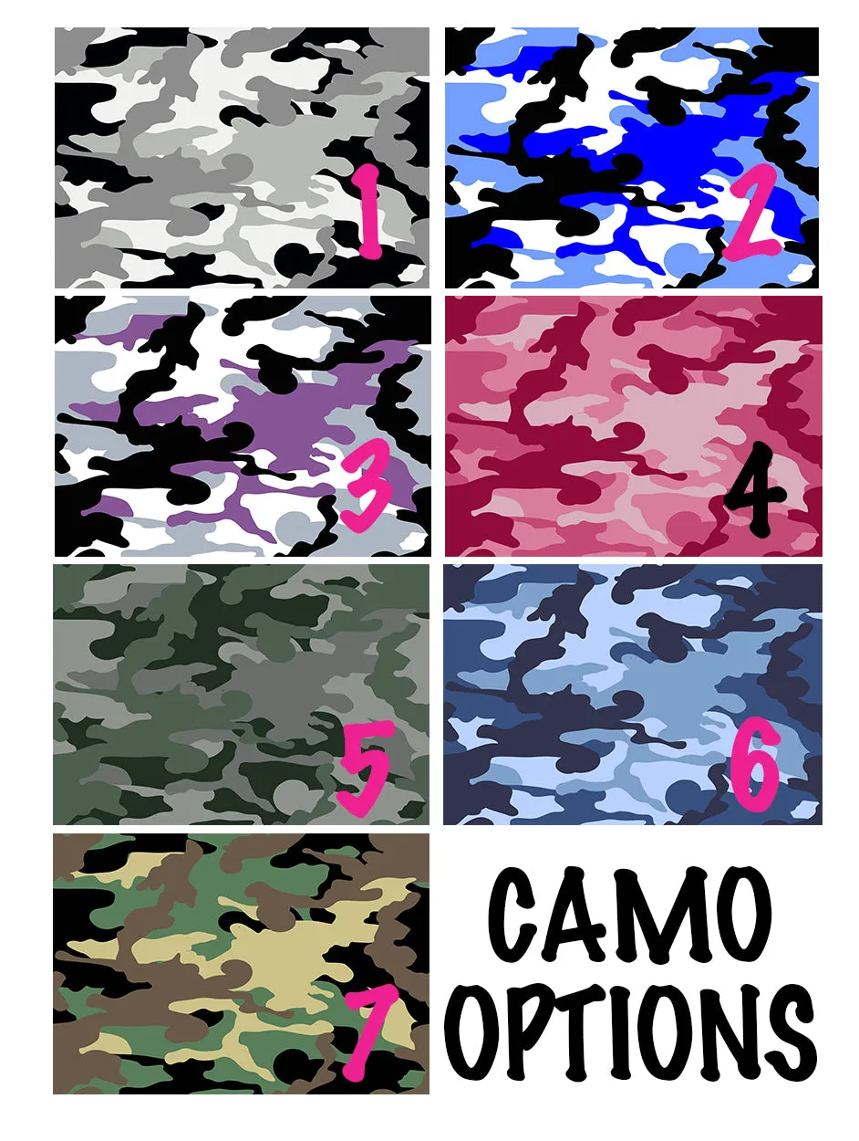 Personalized Camo Drawstring Bag