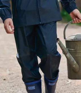 Regatta Kids Pro Stormbreak Overtrousers | Navy