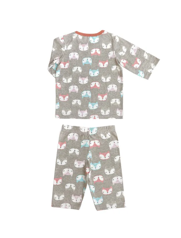 Sleepy Fox 3/4 Sleeves and Pants PJ Set