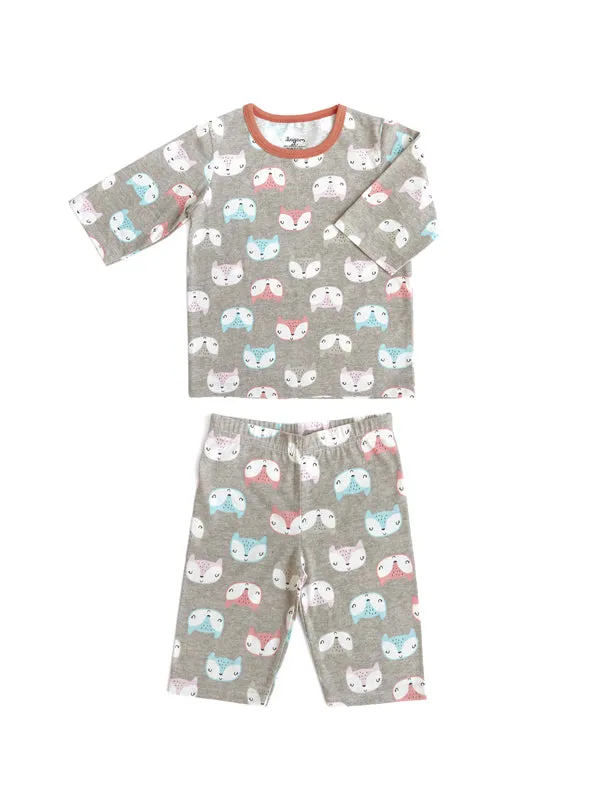 Sleepy Fox 3/4 Sleeves and Pants PJ Set