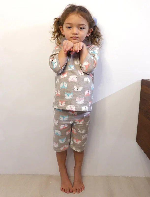 Sleepy Fox 3/4 Sleeves and Pants PJ Set