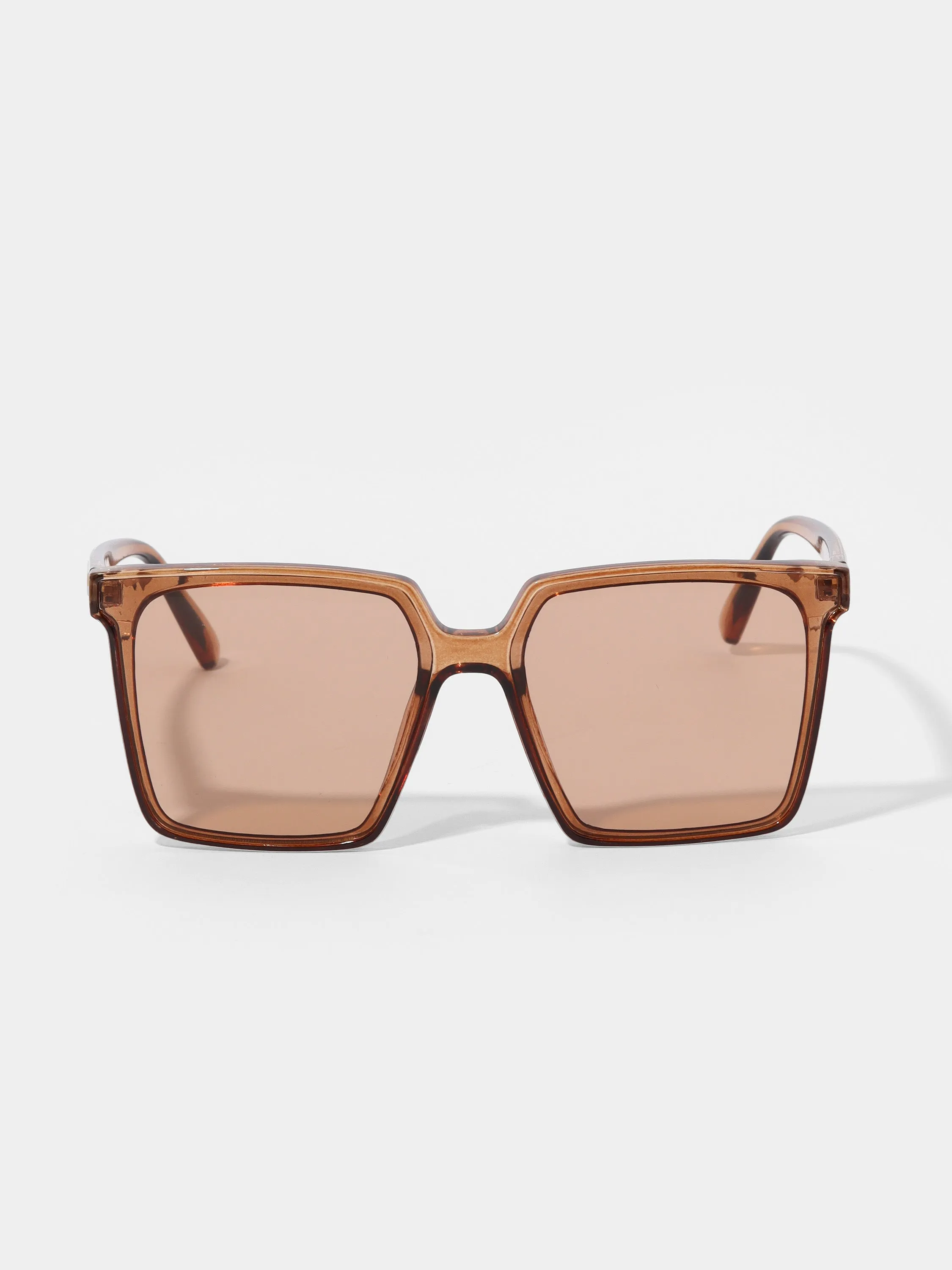 Tan Boxy Sunglasses