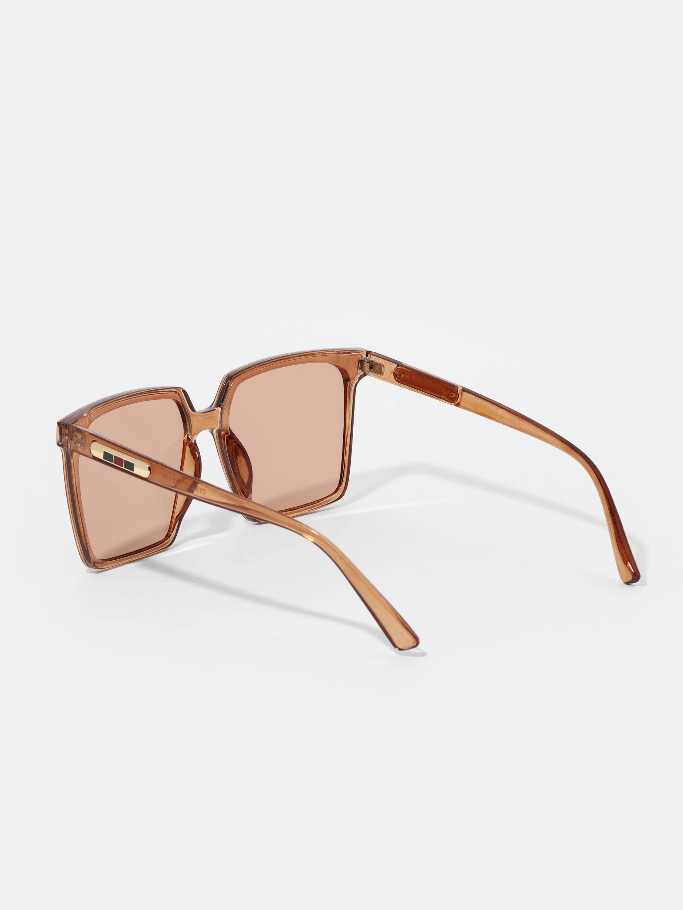 Tan Boxy Sunglasses
