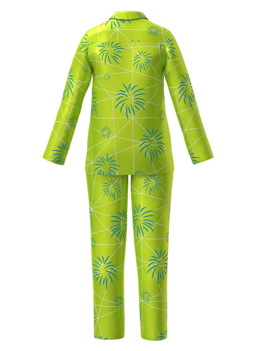 Two Piece Satin Sleep Pajama Set