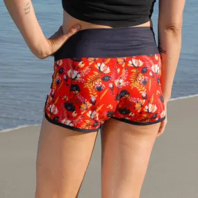 Women's Cute Butt Boardies: Garden Party
