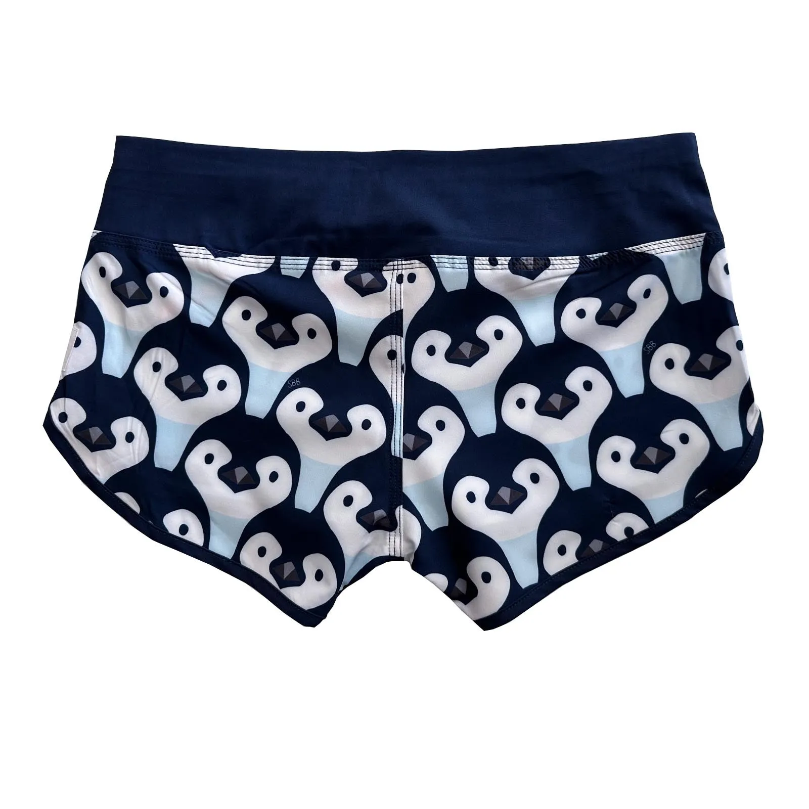 Women's Cute Butt Boardies: Penguin Parade