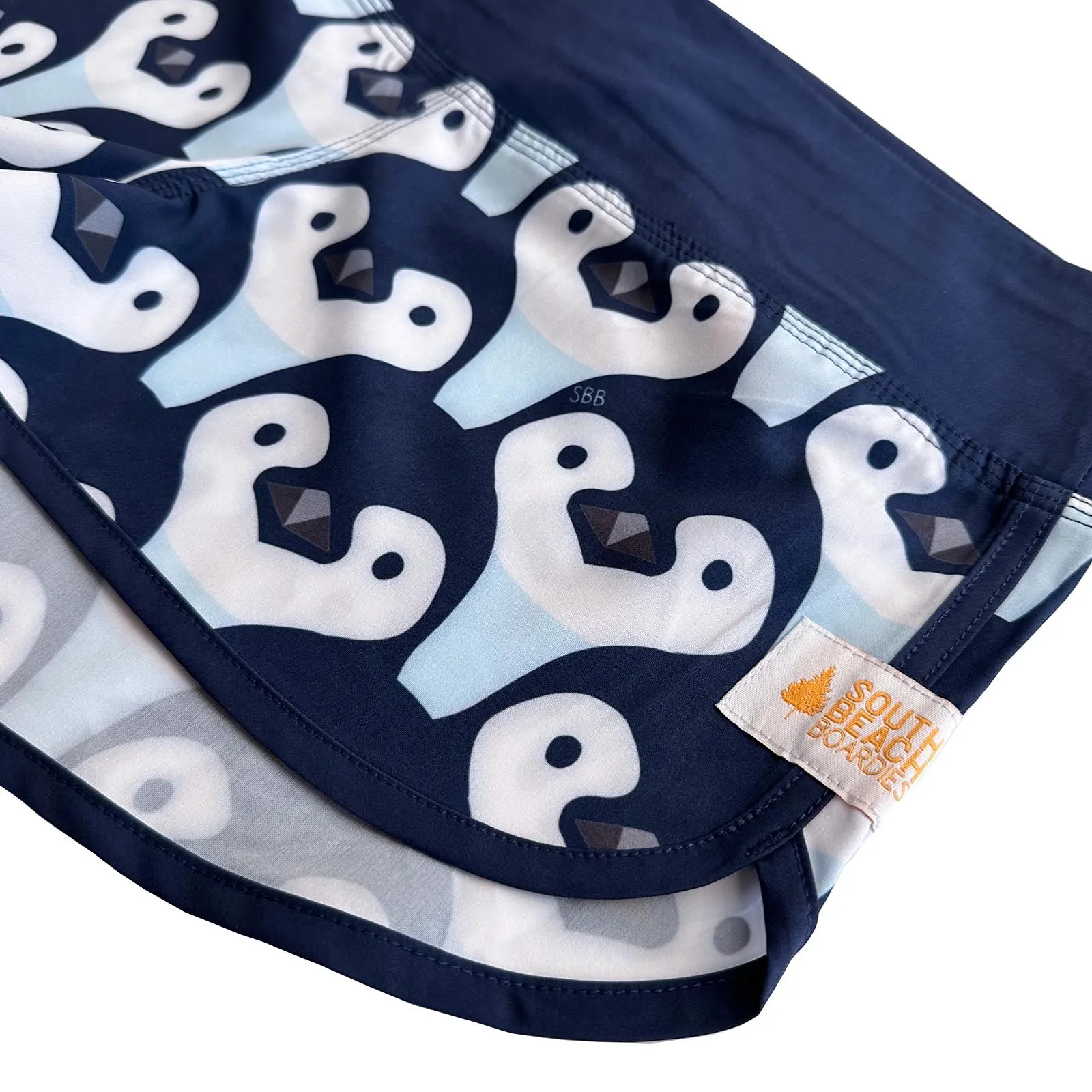 Women's Cute Butt Boardies: Penguin Parade